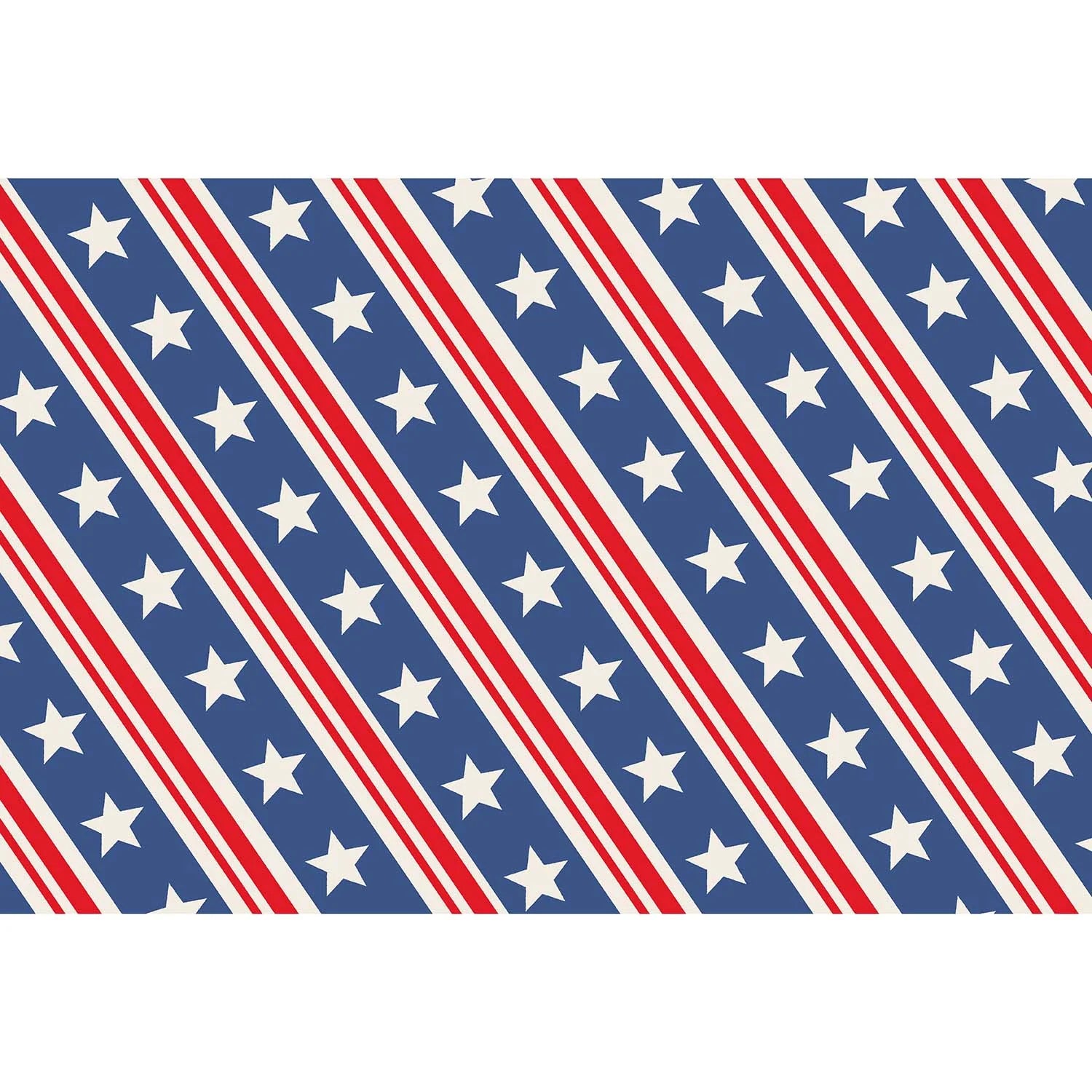 Hester & Cook Paper Placemats - Stars & Stripes – 18 Per Package