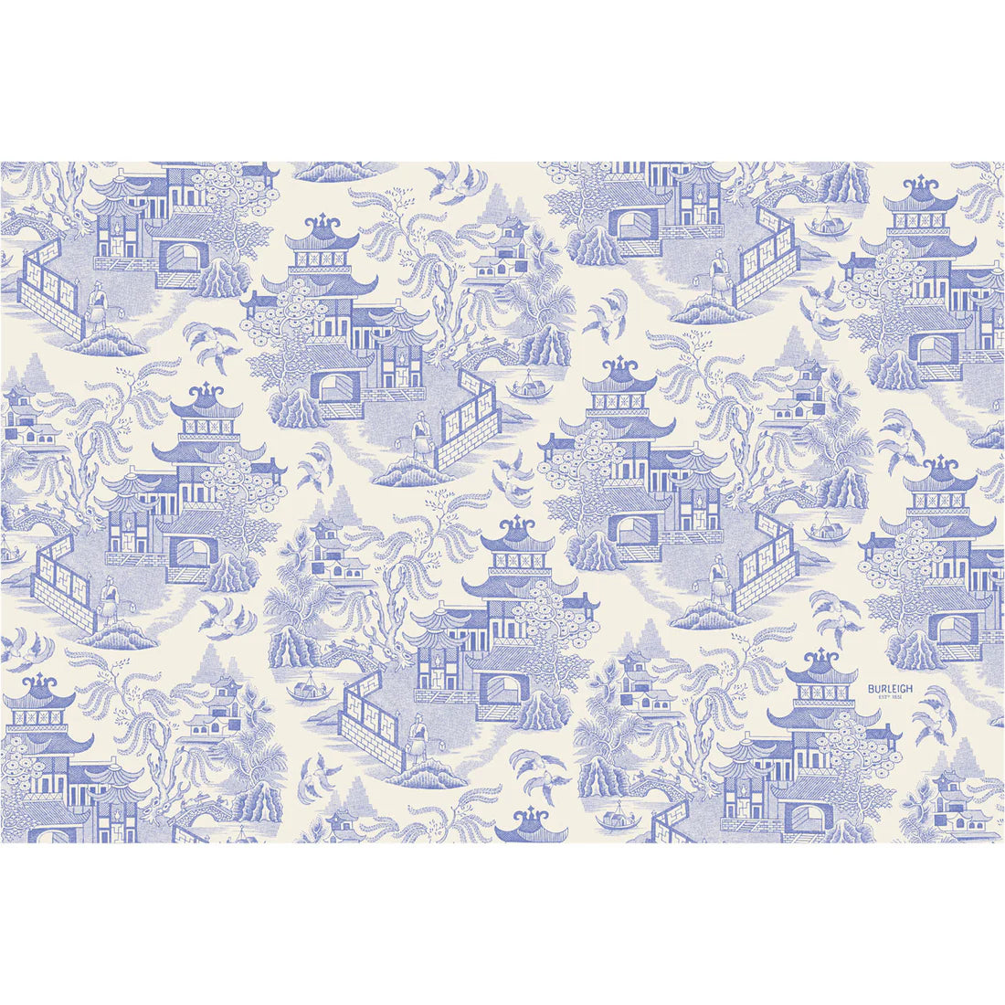 Hester & Cook Paper Placemats - Blue Willow – 18 Per Package