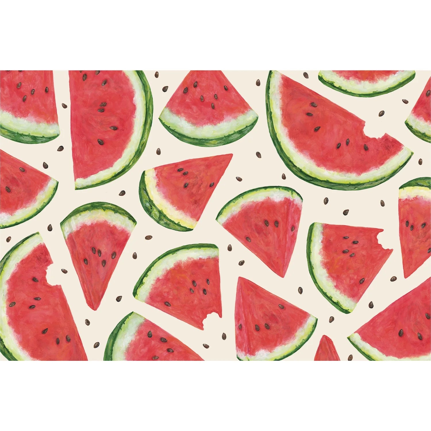 Hester & Cook Paper Placemats - Watermelon Picnic – Pack of 18