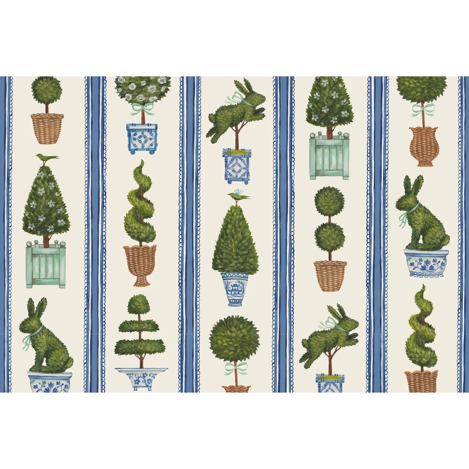 Hester & Cook Paper Placemats - Spring Topiary – Pack of 18