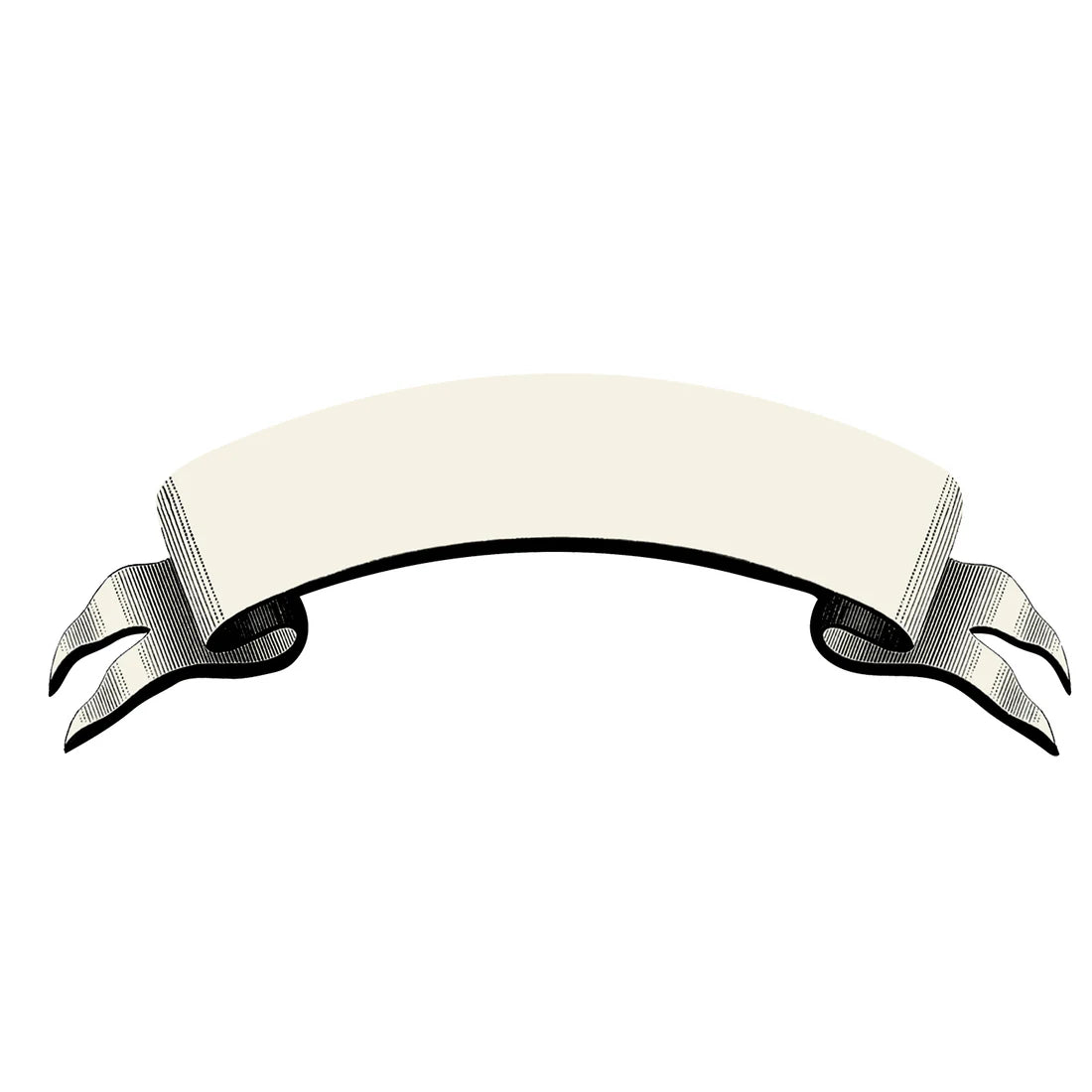 Hester & Cook Paper Placemats - Black Banner Table Accent – Set of 12