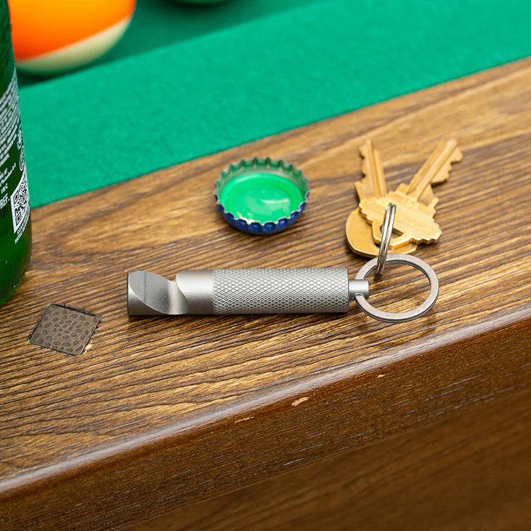 Kikkerland Chug It! Bottle Opener Key Ring