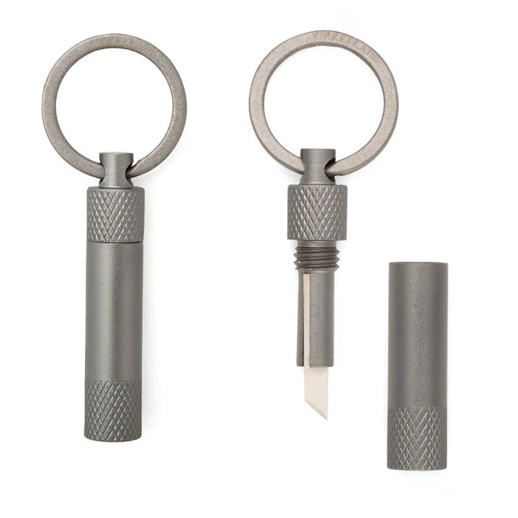 Kikkerland Cut It Out! Ceramic Knife Key Chain