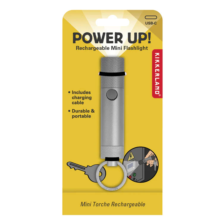 Kikkerland Rechargeable Mini Flashlight
