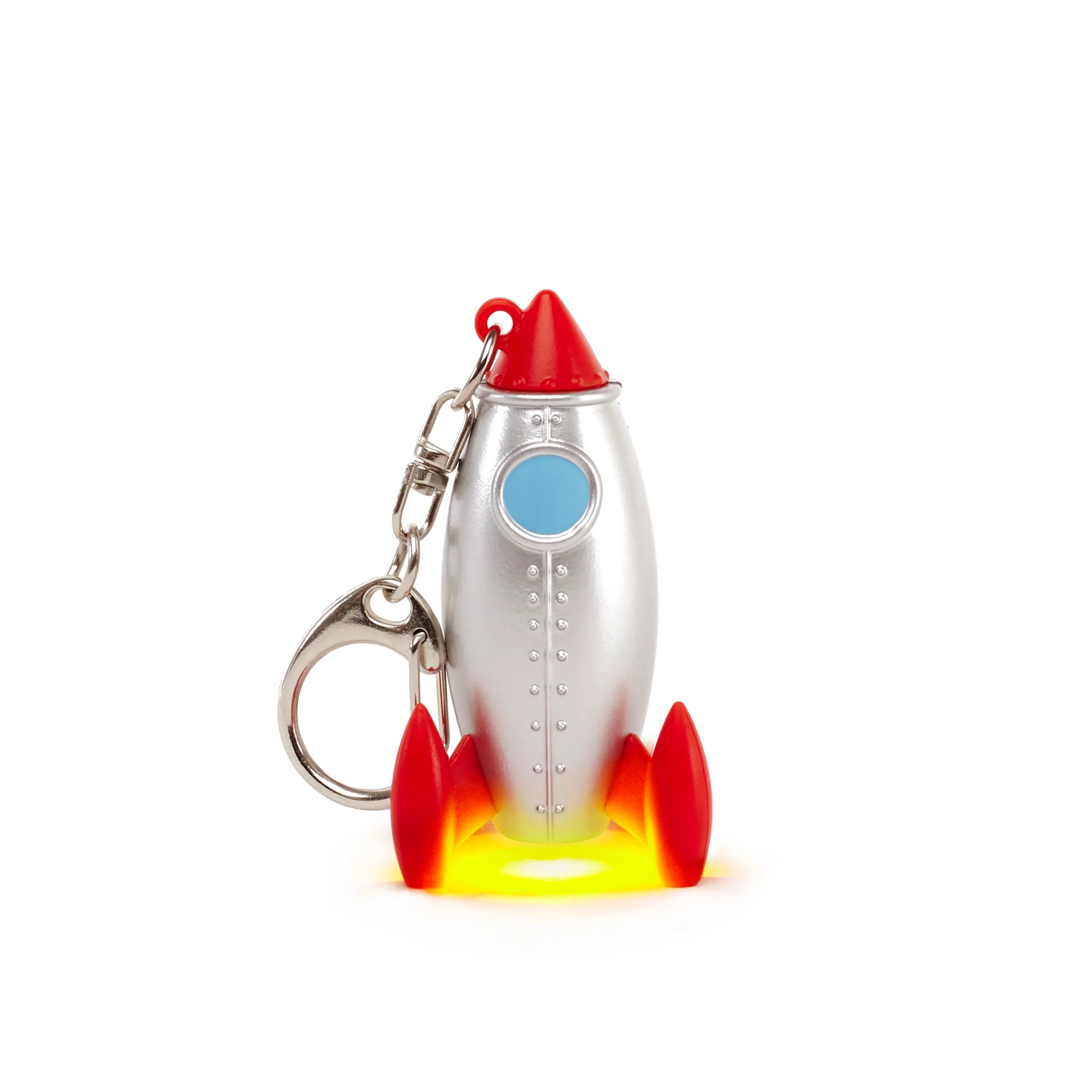 Kikkerland Mini LED Keychain with Sound Effect – Rocket