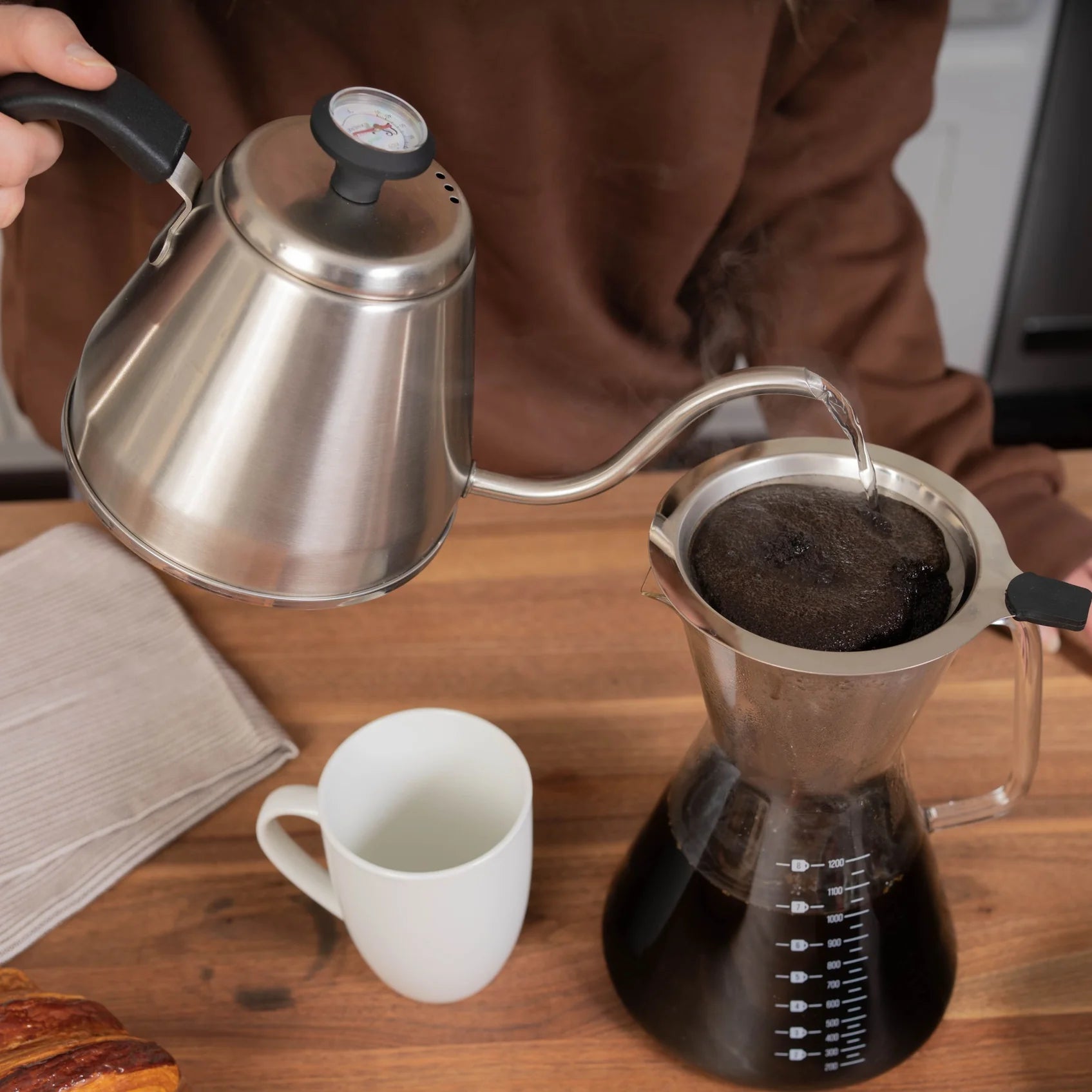 The London Sip Pour Over Stainless Steel Goose Neck Kettle