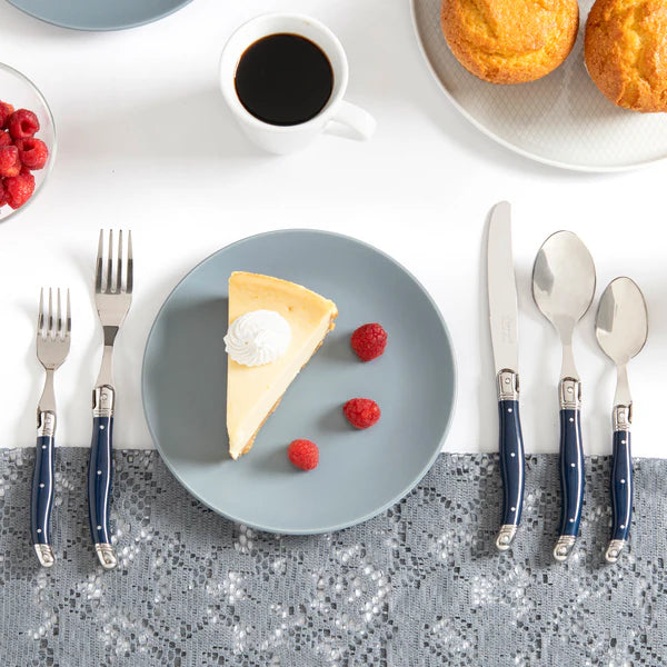 Laguiole 20-Piece French Flatware Set – 20 Piece - Service for 4 – Navy