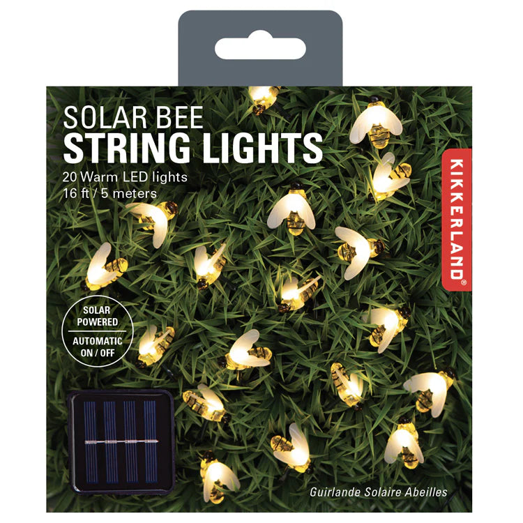 Kikkerland Bee Solar String Lights