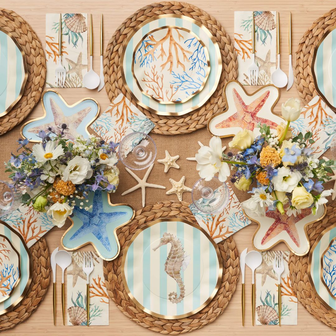 Sophistiplate Die-Cut Salad & Dessert Plates – 8pk – Starfish