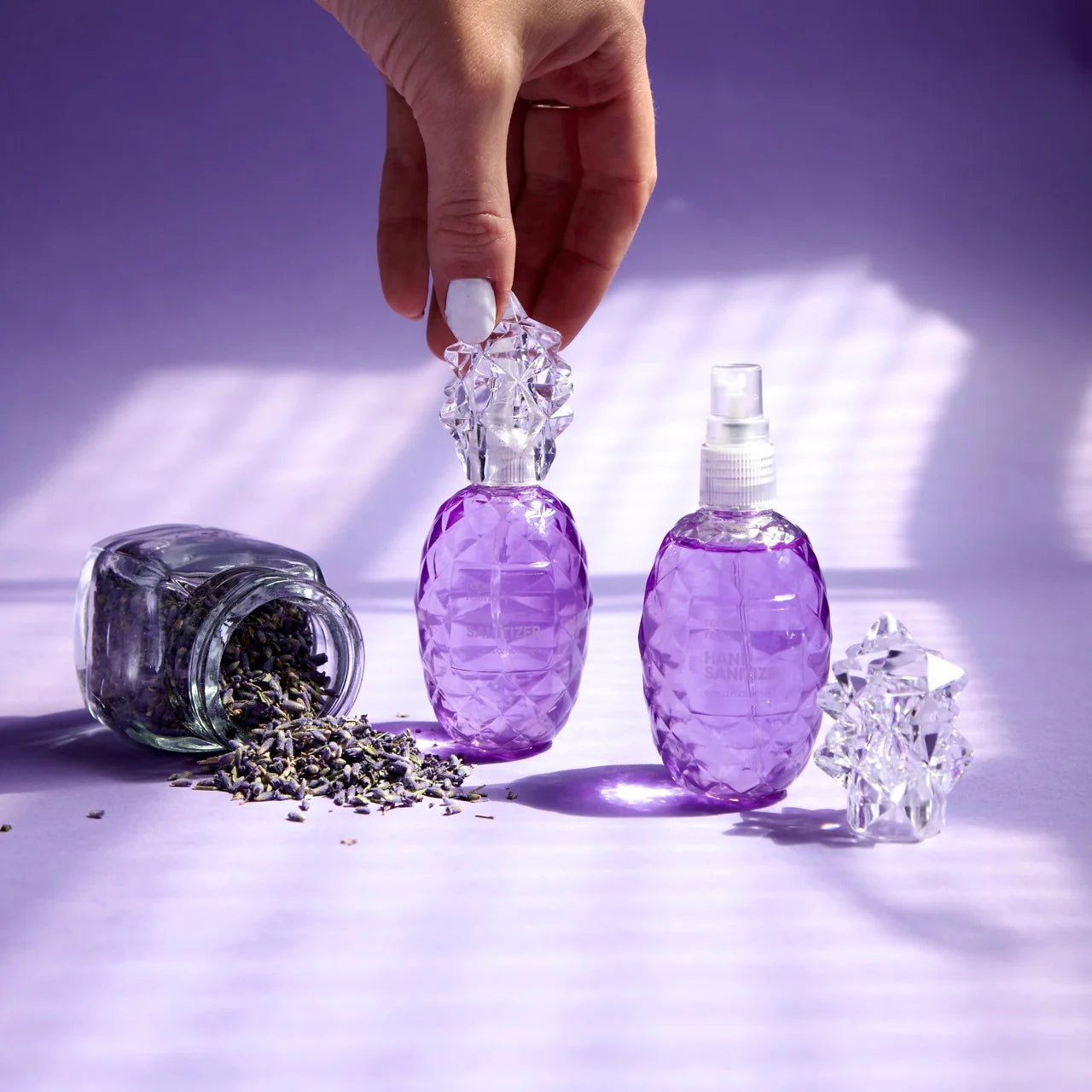 Pineapple Shaped Refillable Hand Sanitizer With Essential Oil – Lemon Lavender – 2oz