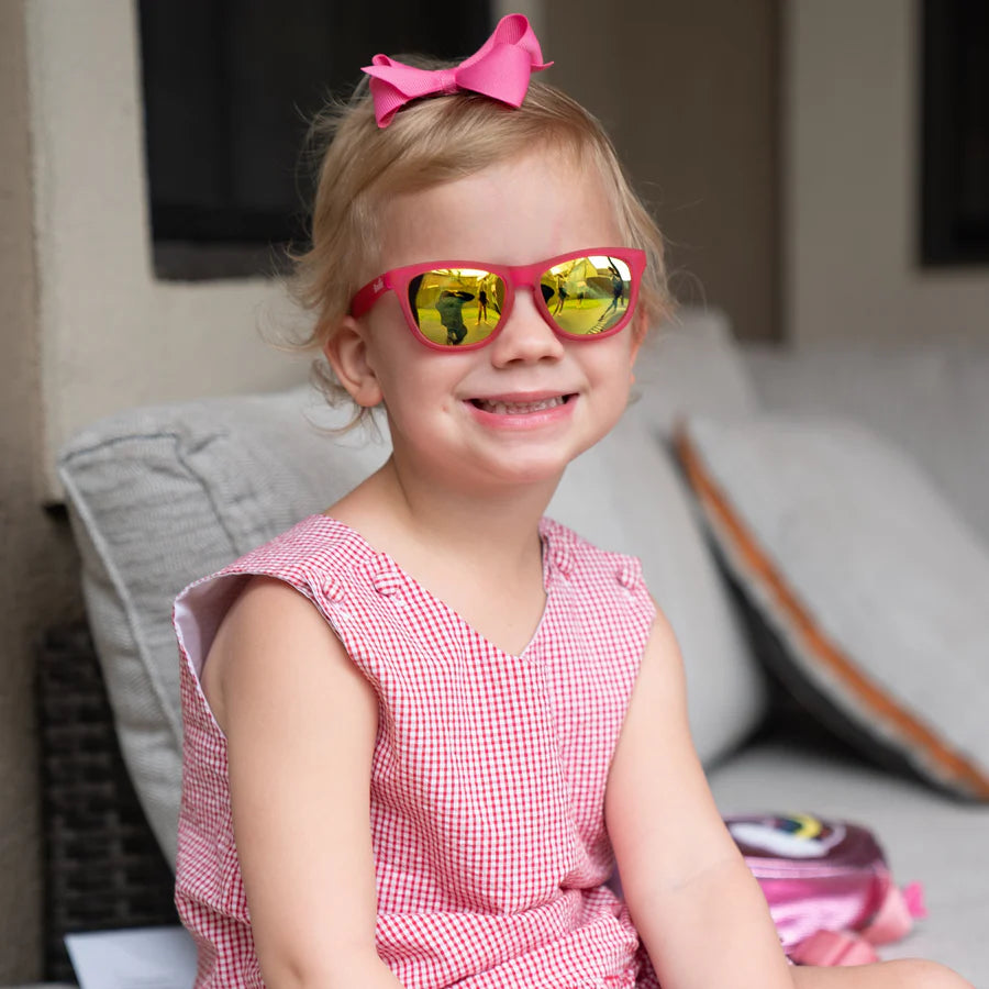 Sunnies Tea Time With Poodles — Blue Frame Sunglasses for Kids