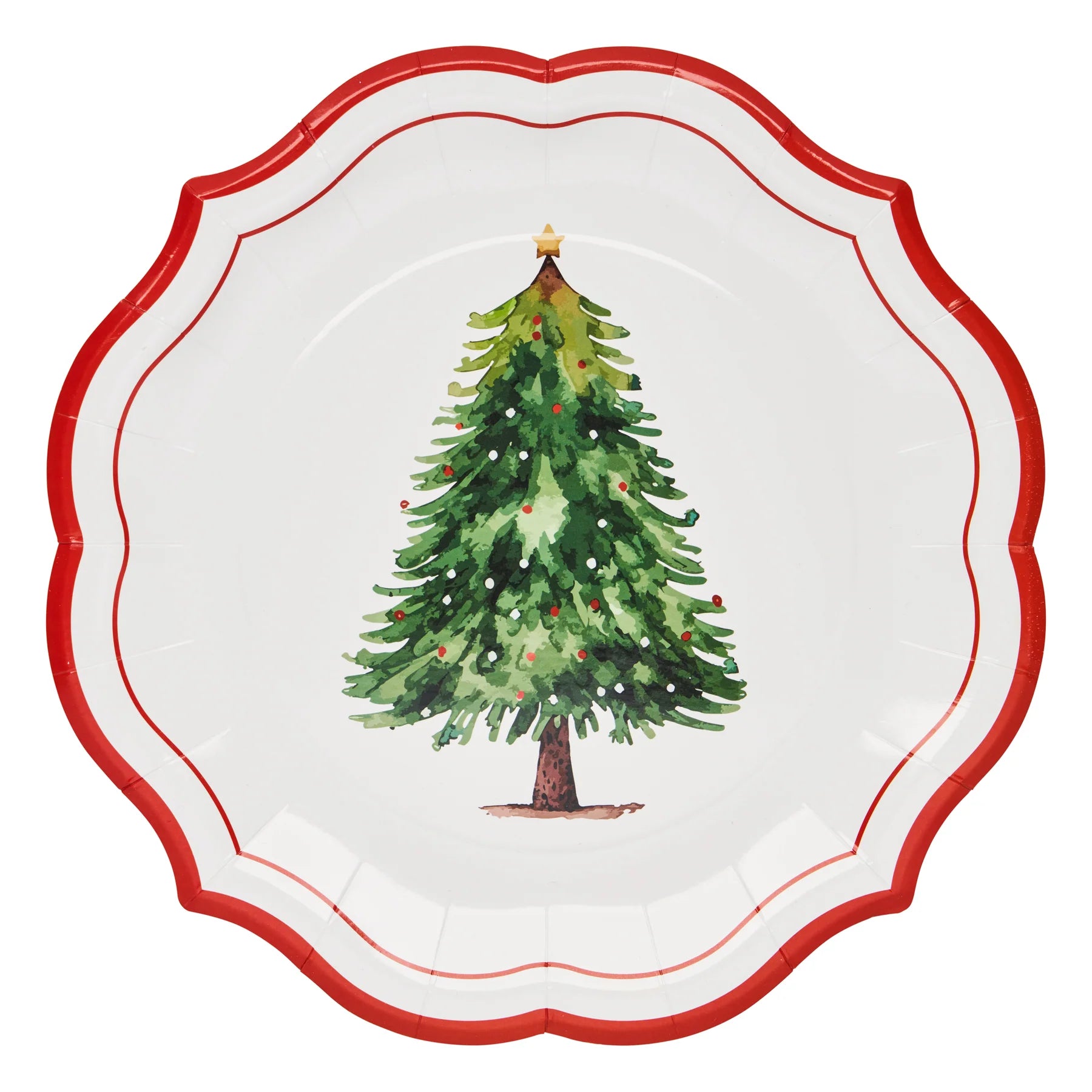 Sophistiplate Paper Dinner Plates – Merry & Bright – 10.5" – 8pk