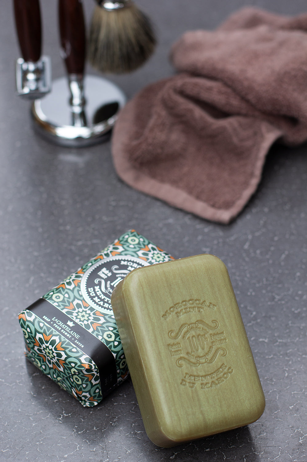 La Chatelaine Luxury Soap Bar – Moroccan Mint – 8.8oz