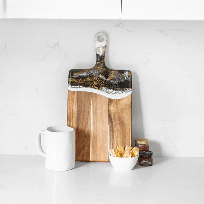 Medium Acacia Fine Resin Cheese Board – Onyx