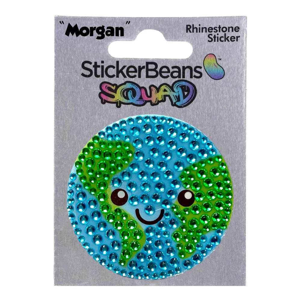 StickerBeans "Squad" Morgan Limited Edition Sparkle Sticker – 2"