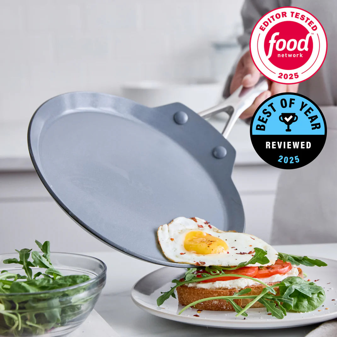 Greenpan Valencia Pro Ceramic Nonstick Crepe Pan – 9.5"