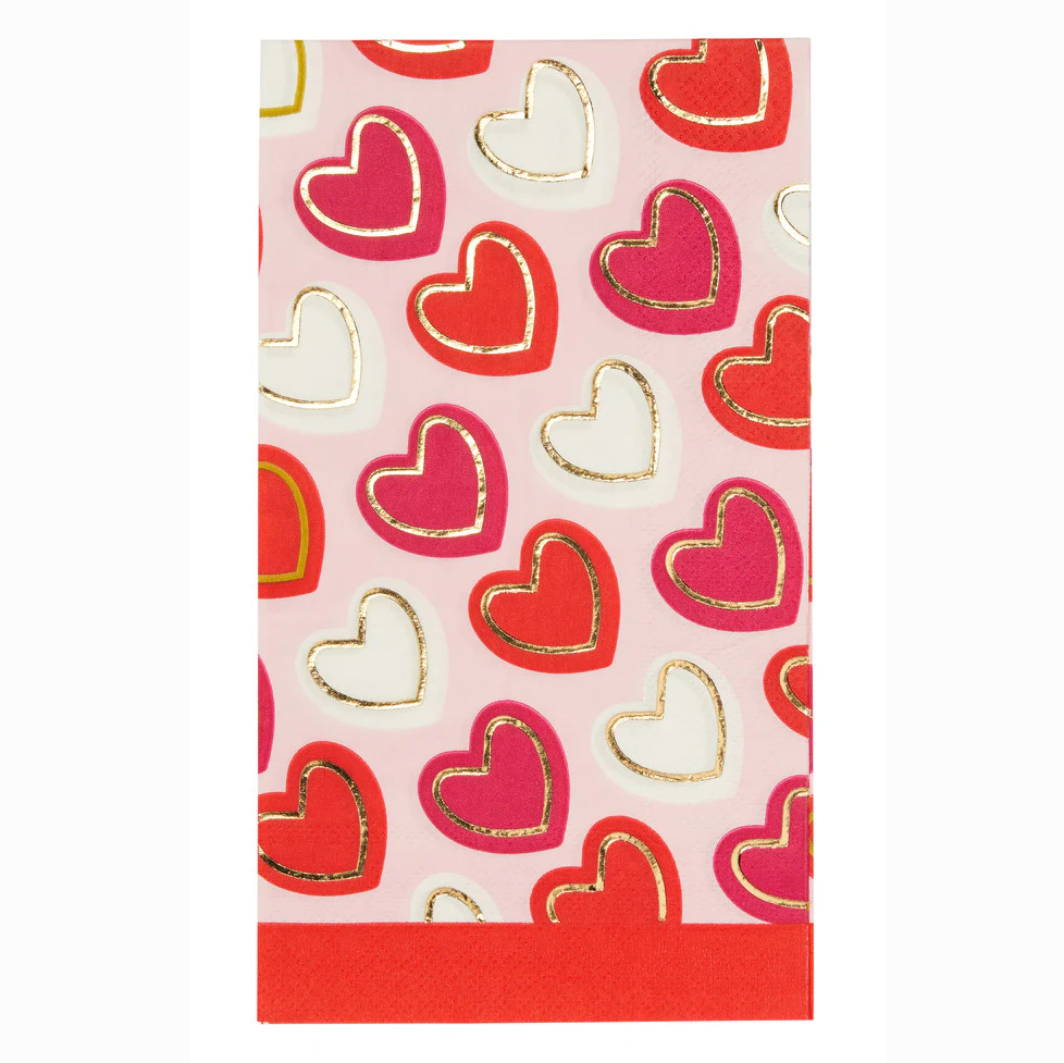Sophistiplate Gold Foil Love Notes Paper Guest Towels – 20pk