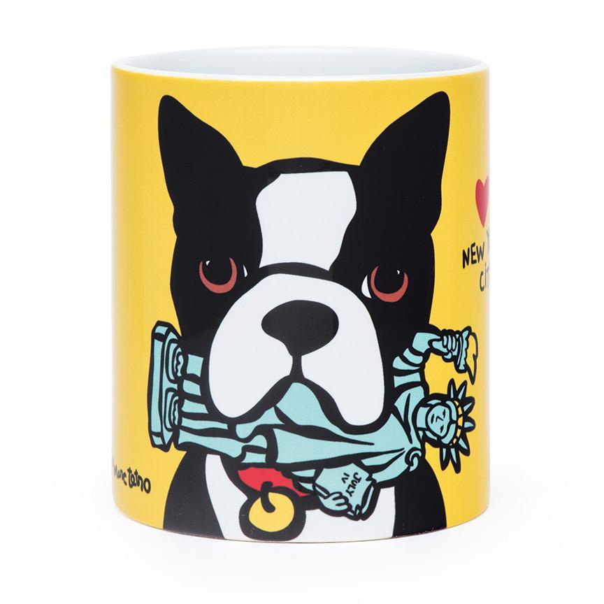 Marc Tetro Boston Terrier with Statue of Liberty Mug – 12oz.