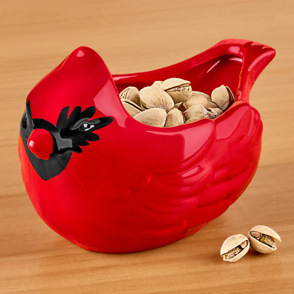 Cardinal Candy & Nut Bowl