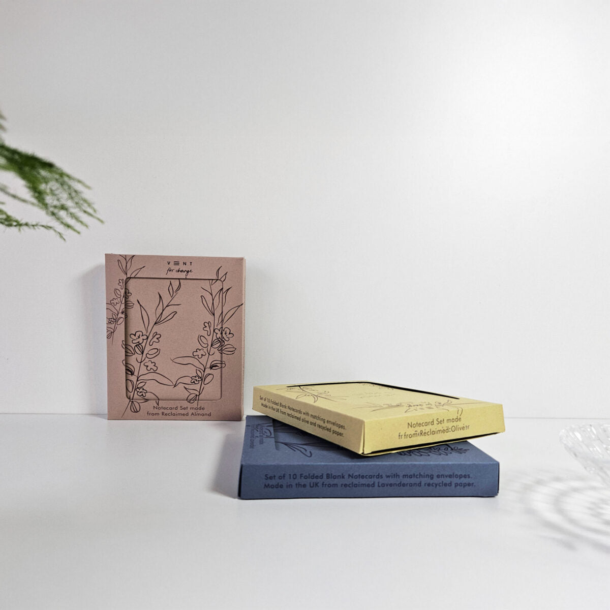 Notecards Made From Reclaimed Almonds – Set of 10