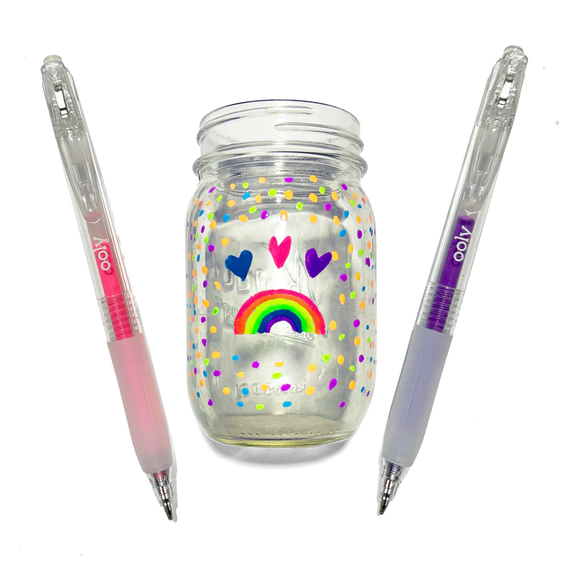 Ooly Jelly Gloss Multi Surface Deco Gel Pens – Set of 6