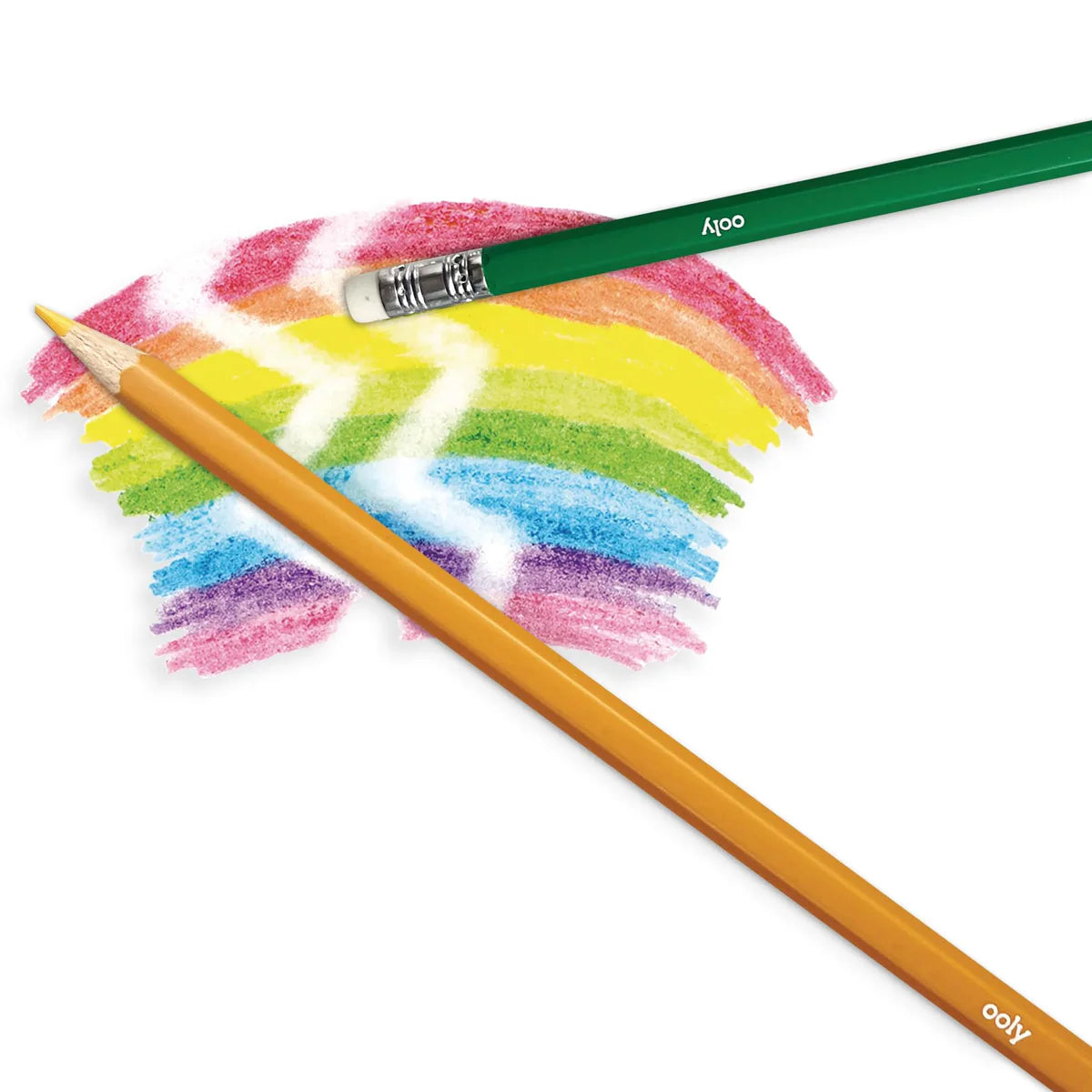 Ooly Un-Mistakeables! Erasable Colored Pencils - Set of 12