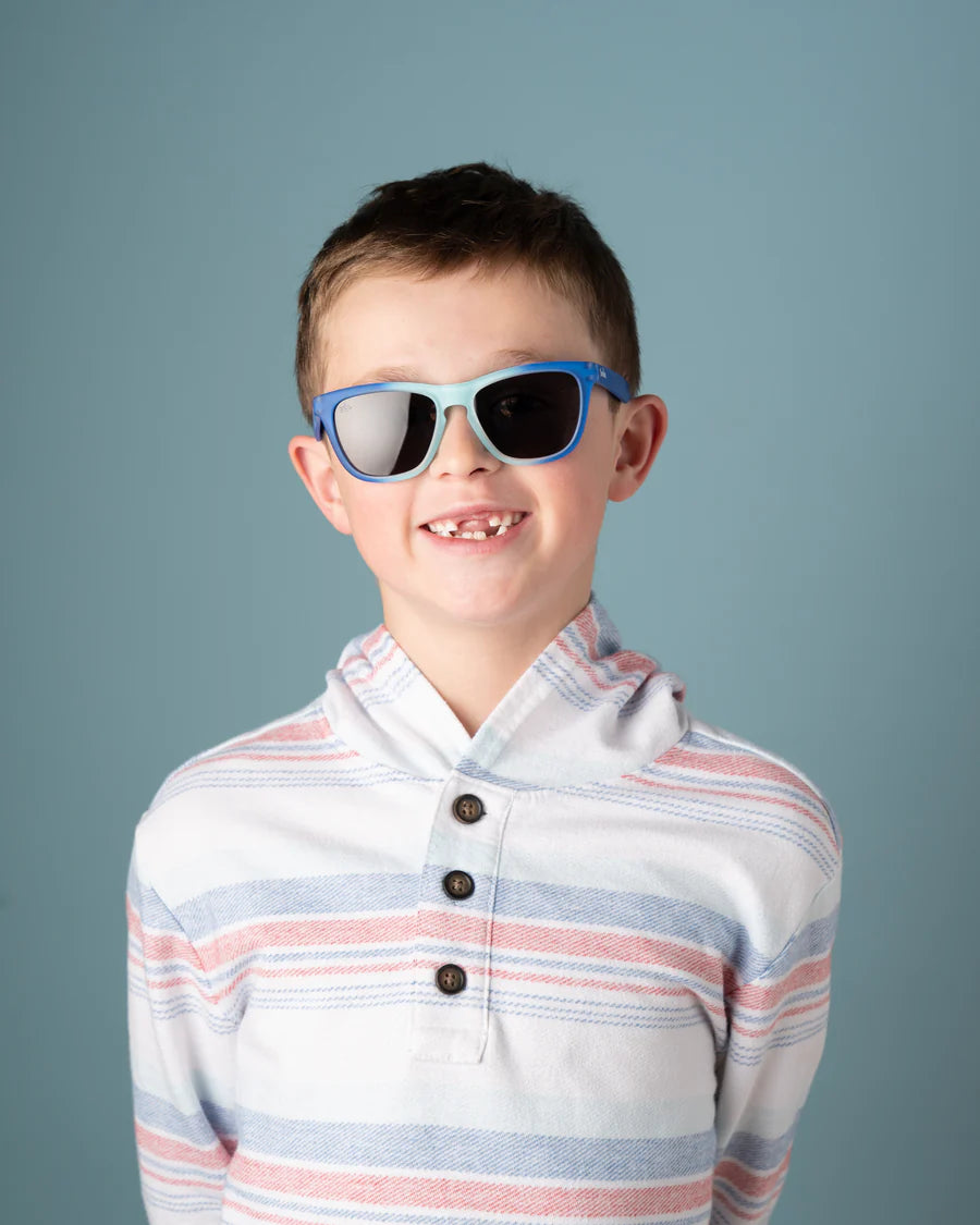Sunnies Ocean Wave Wonders — Blue Ombre Frame Sunglasses for Kids