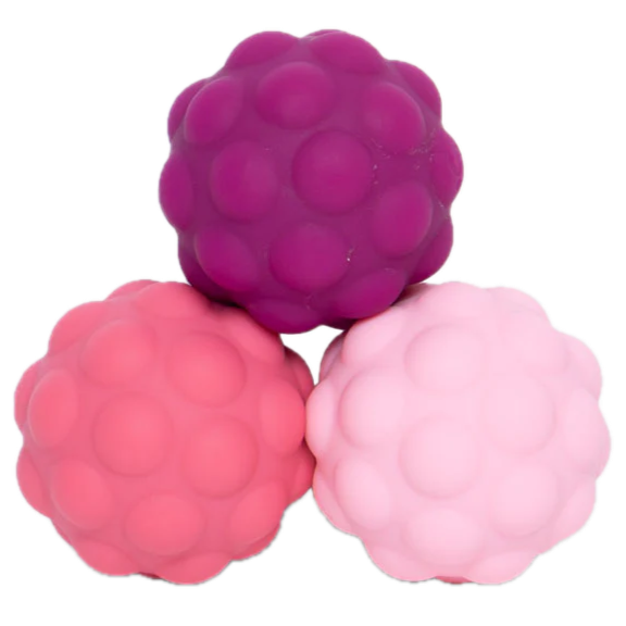 Speks - Odds Silicone Fidget Magnets Balls – Pink Bumps – Set of 3