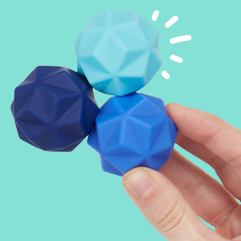 Speks - Bolas Magnéticas de Silicona Fidget Odds – Picos Azules – Set de 3
