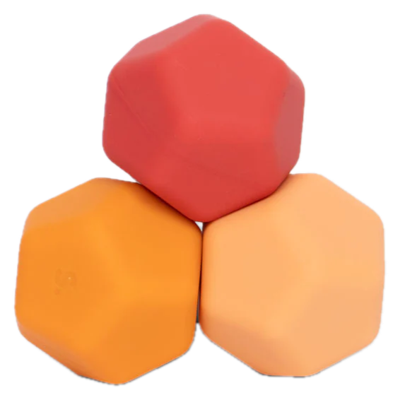 Speks - Odds Silicone Fidget Magnets Balls – Orange Planes – Set of 3