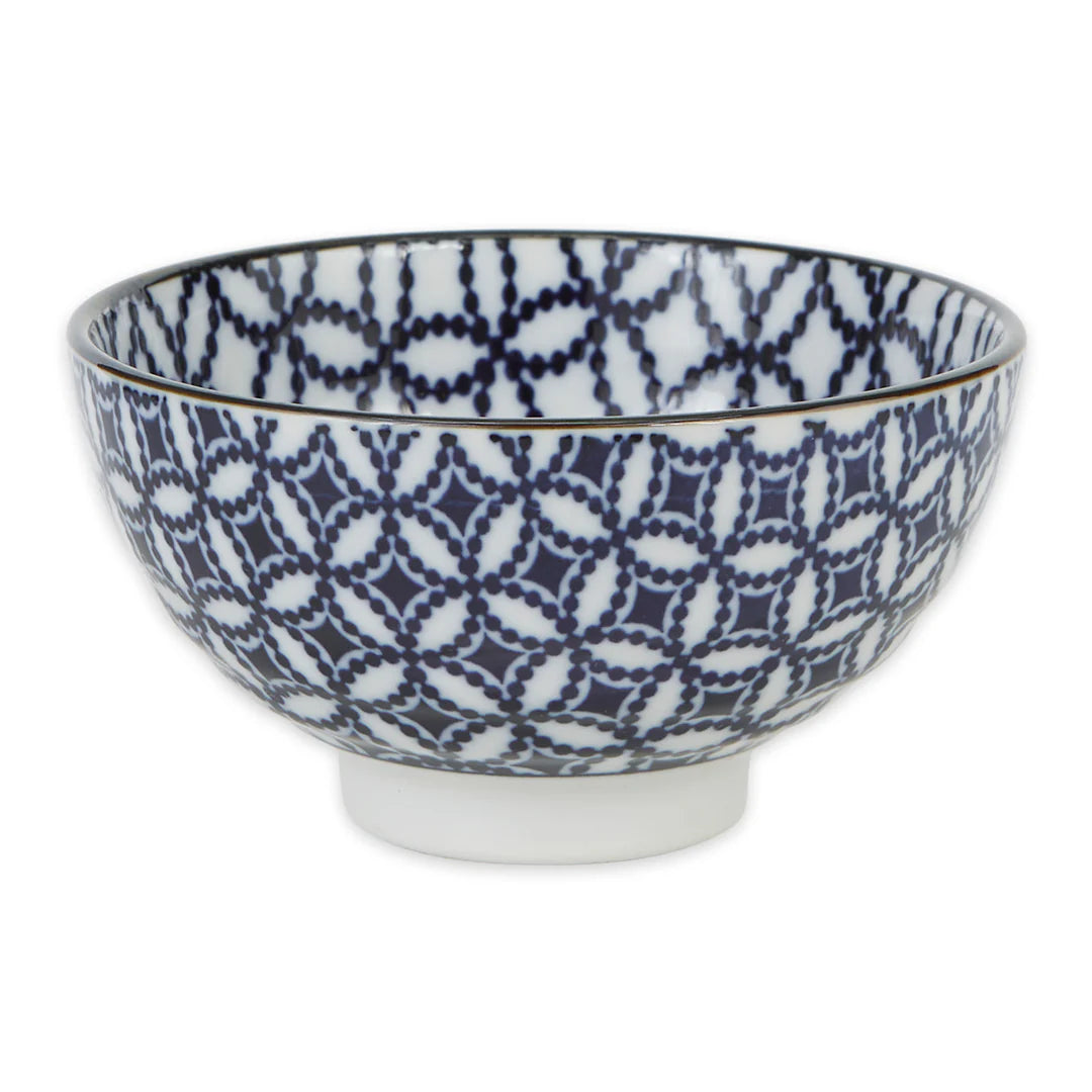 Japanese Bowls - Blue & White – 4.5" Assorted Styles – Each Sold Separately