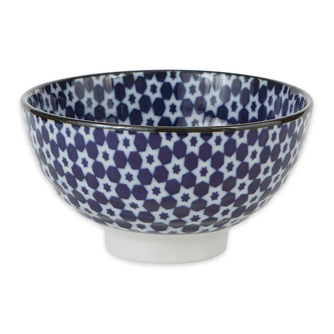 Japanese Bowls - Blue & White – 4.5" Assorted Styles – Each Sold Separately