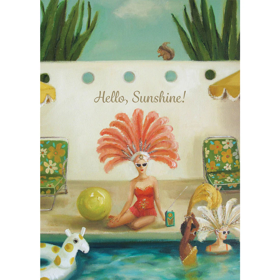 Hester & Cook Greeting Card – Poolside Sunshine