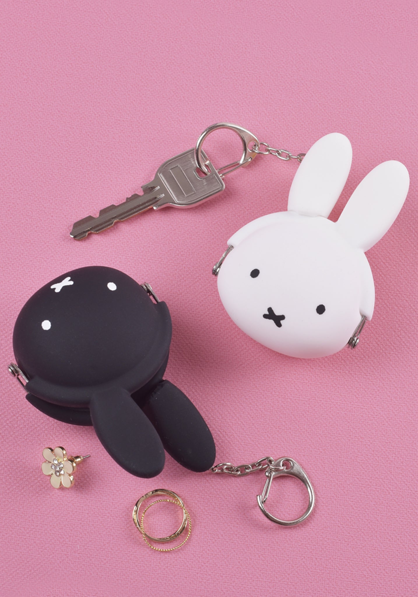 Mimi POCHI Monedero de silicona para bebé – Miffy – Negro
