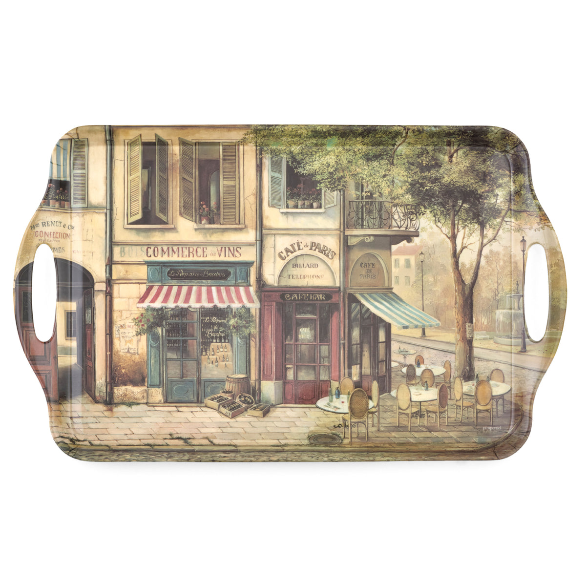 Parisian Scenes Large Melamine Tray – 19.25 x 11.5"