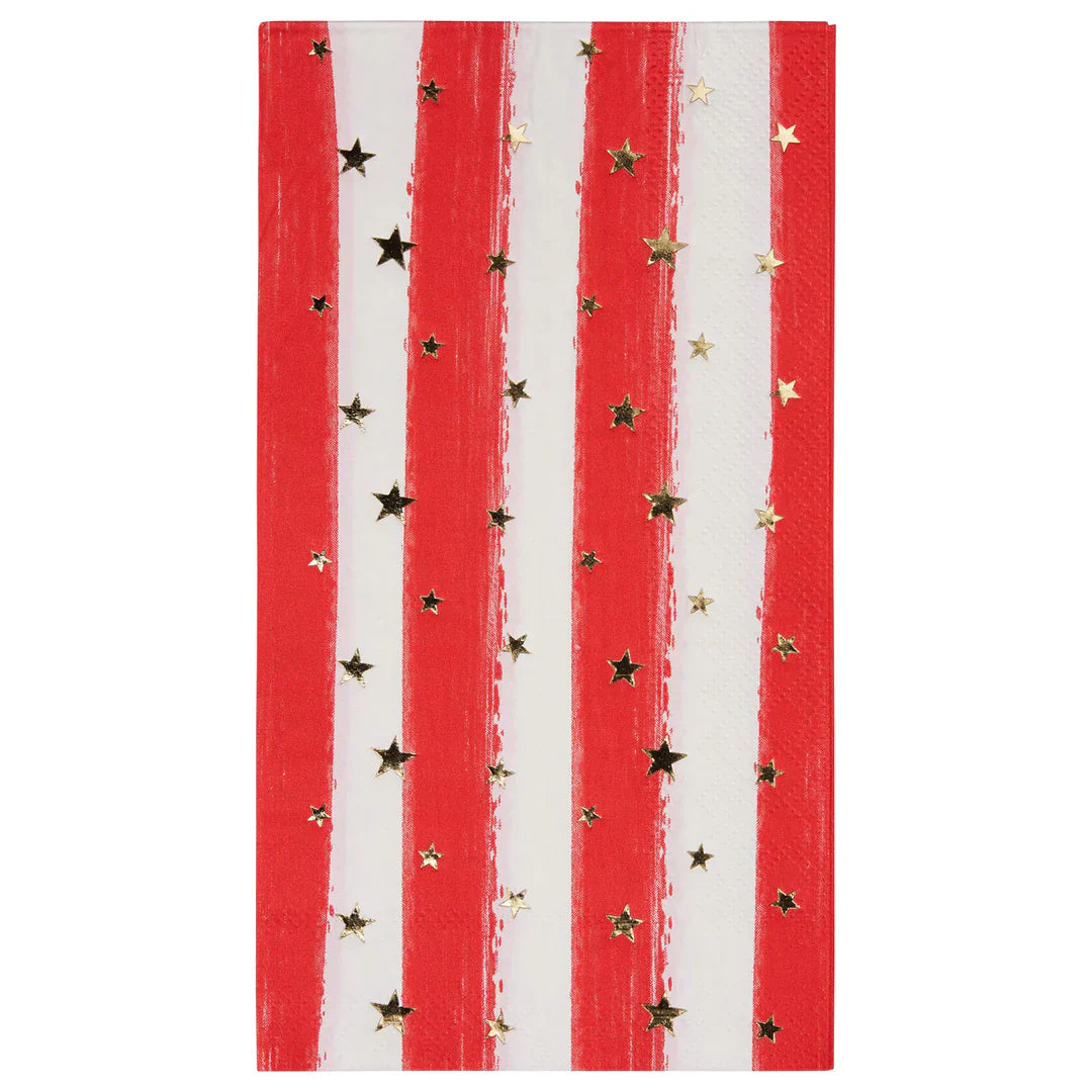 Sophistiplate Paper Guest Towels – Pack of 20 – Patriotic Confetti