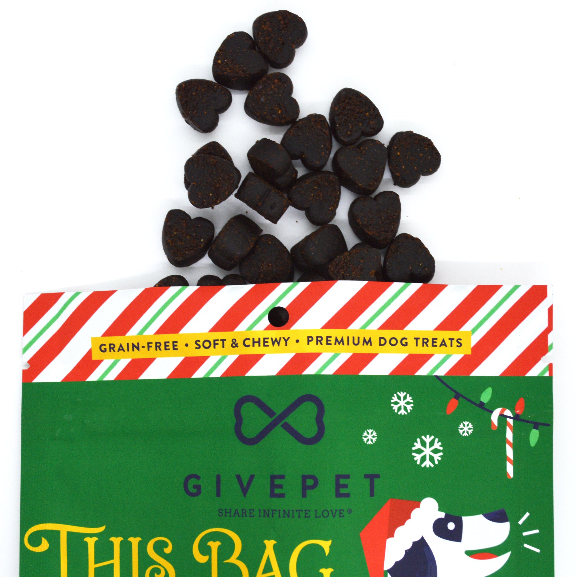 Premium Holiday Dog Treats – Peppermint Bark – 6oz.