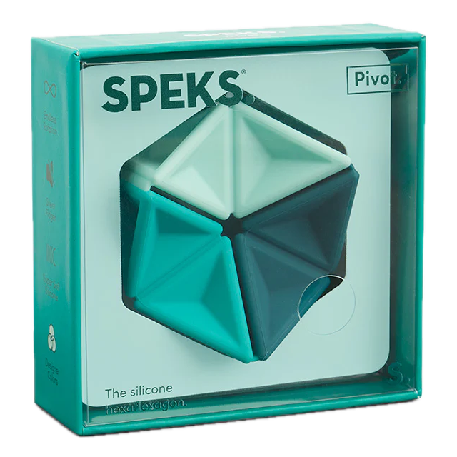 Speks - Pivot Silicone Flexagon – Teal