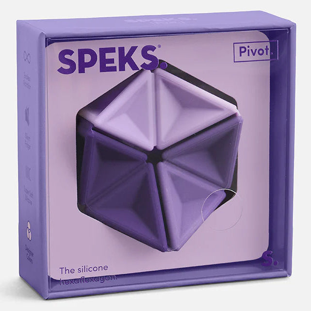 Speks - Pivot Silicone Flexagon – Violet