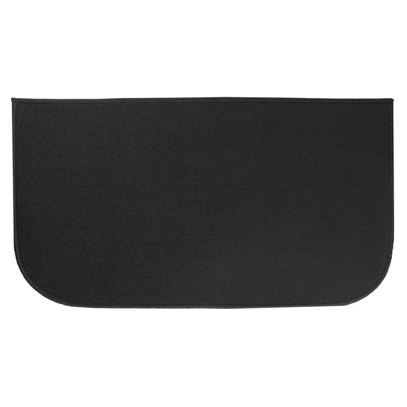 Ritz Solid Stain Resistant Accent Rug – Black – 18" x 30"