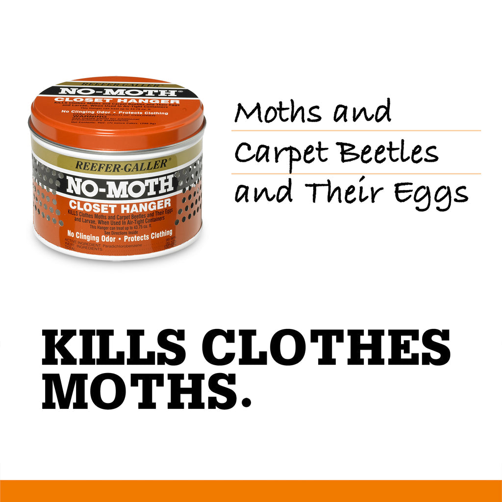 Reefer-Galler No-Moth Closet Hanger - Includes 2x 7oz Cakes Per Unit