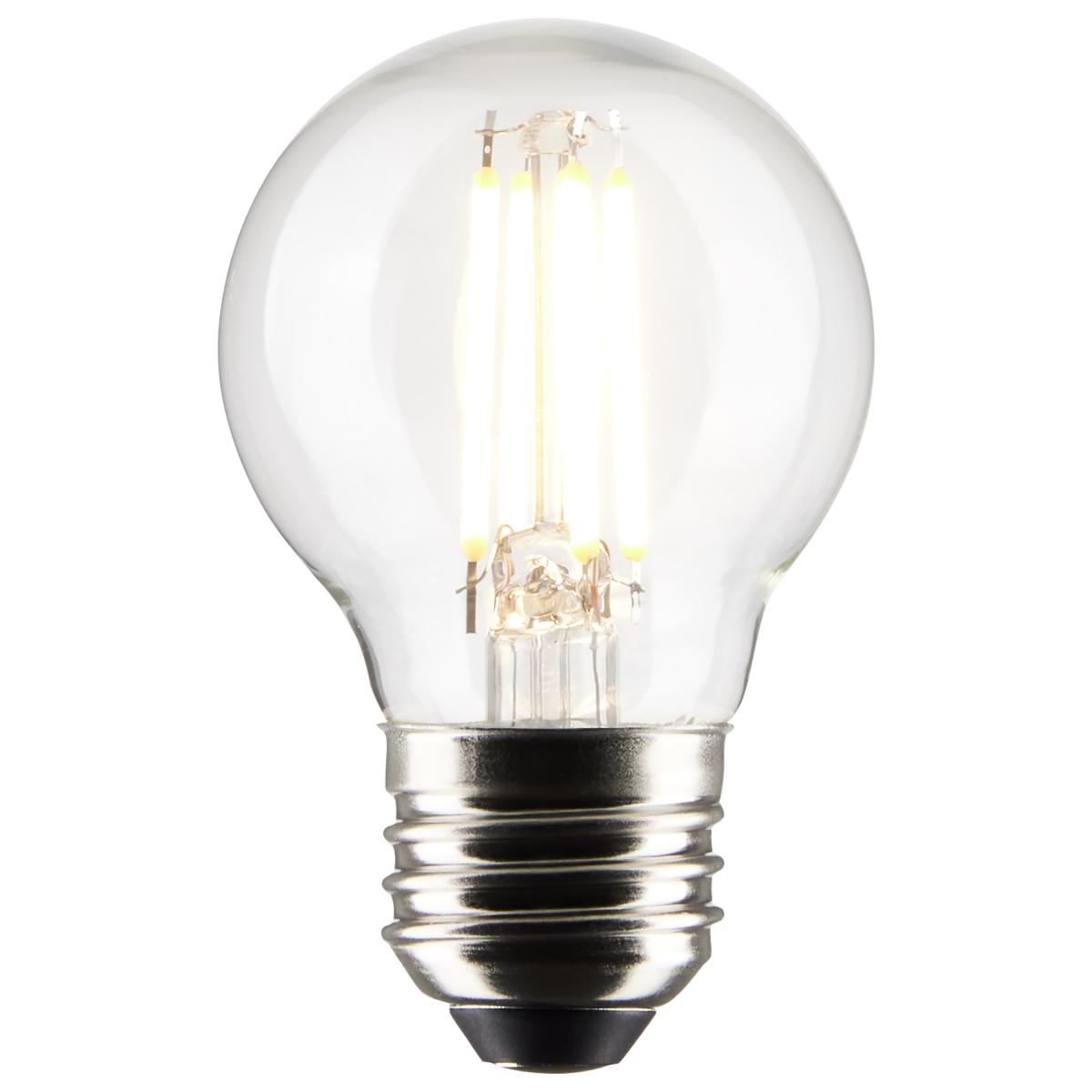 Bombilla de globo LED G16.5 de repuesto Satco – 5.5 W – Equivalente a 60 W – Base E26 – Clara – 2700 K