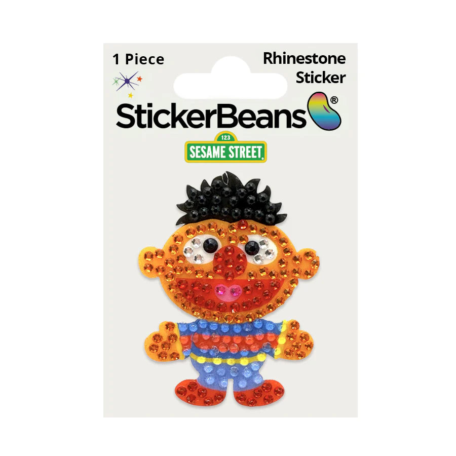 StickerBeans Sesame Street Collection – Ernie – Sparkle Sticker – 2"