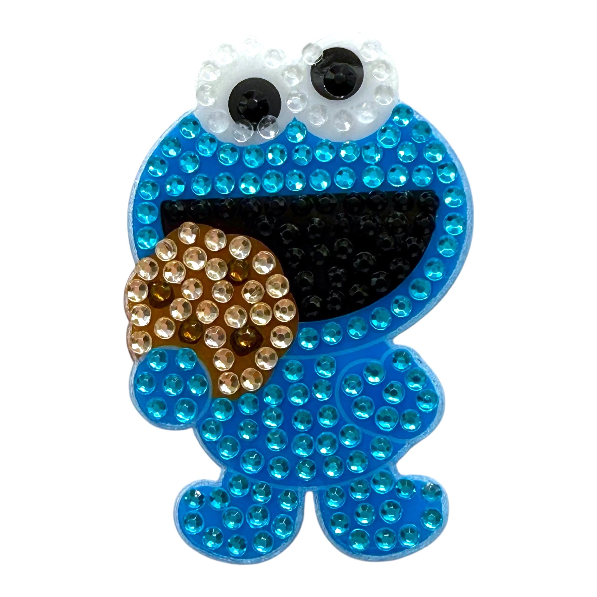 StickerBeans Sesame Street Collection – Cookie Monster – Sparkle Sticker – 2"