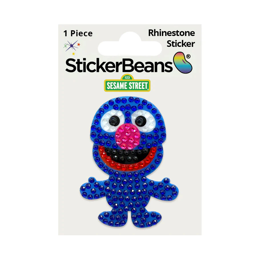 StickerBeans Sesame Street Collection – Grover – Sparkle Sticker – 2"