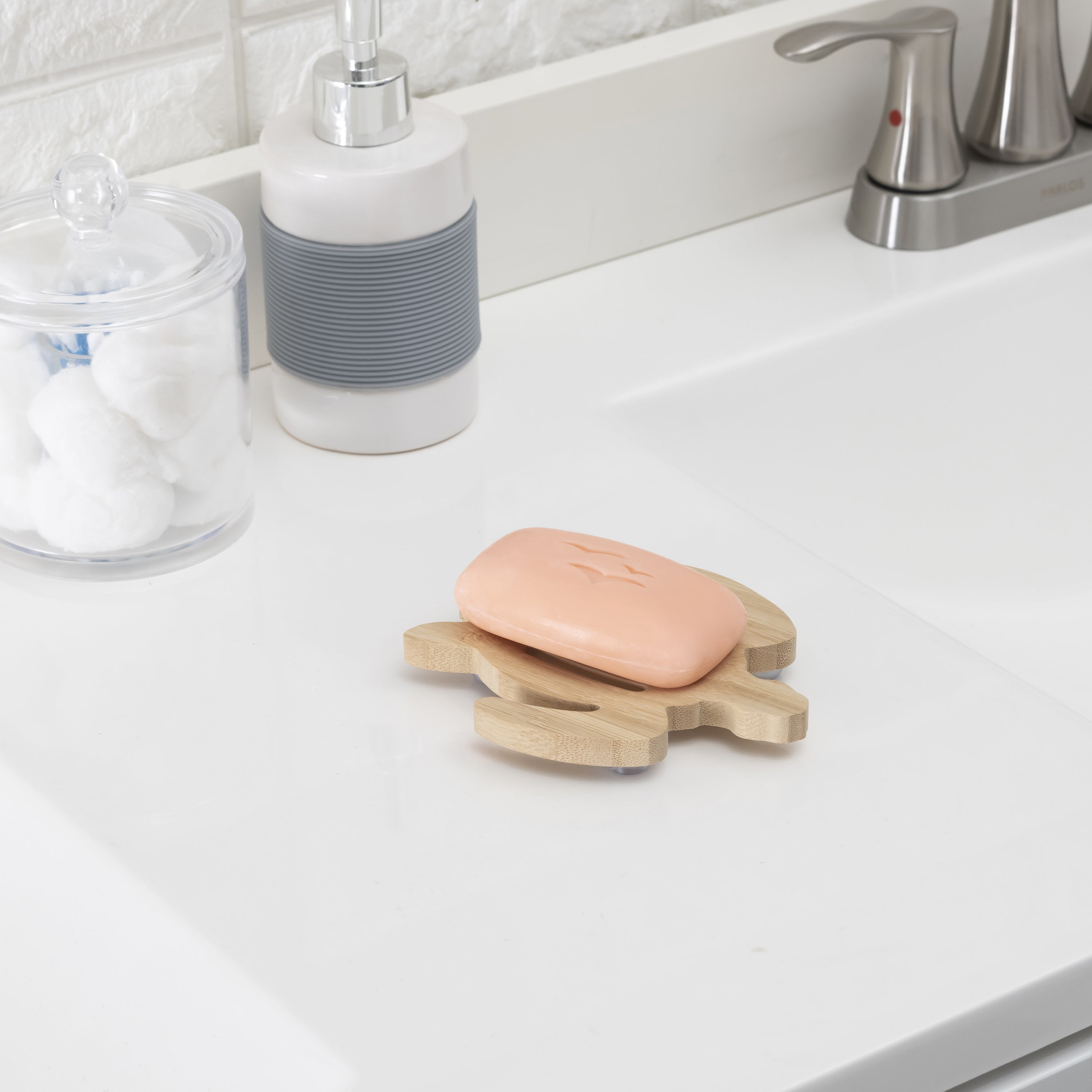 Kikkerland Wooden Turtle Soap Dish