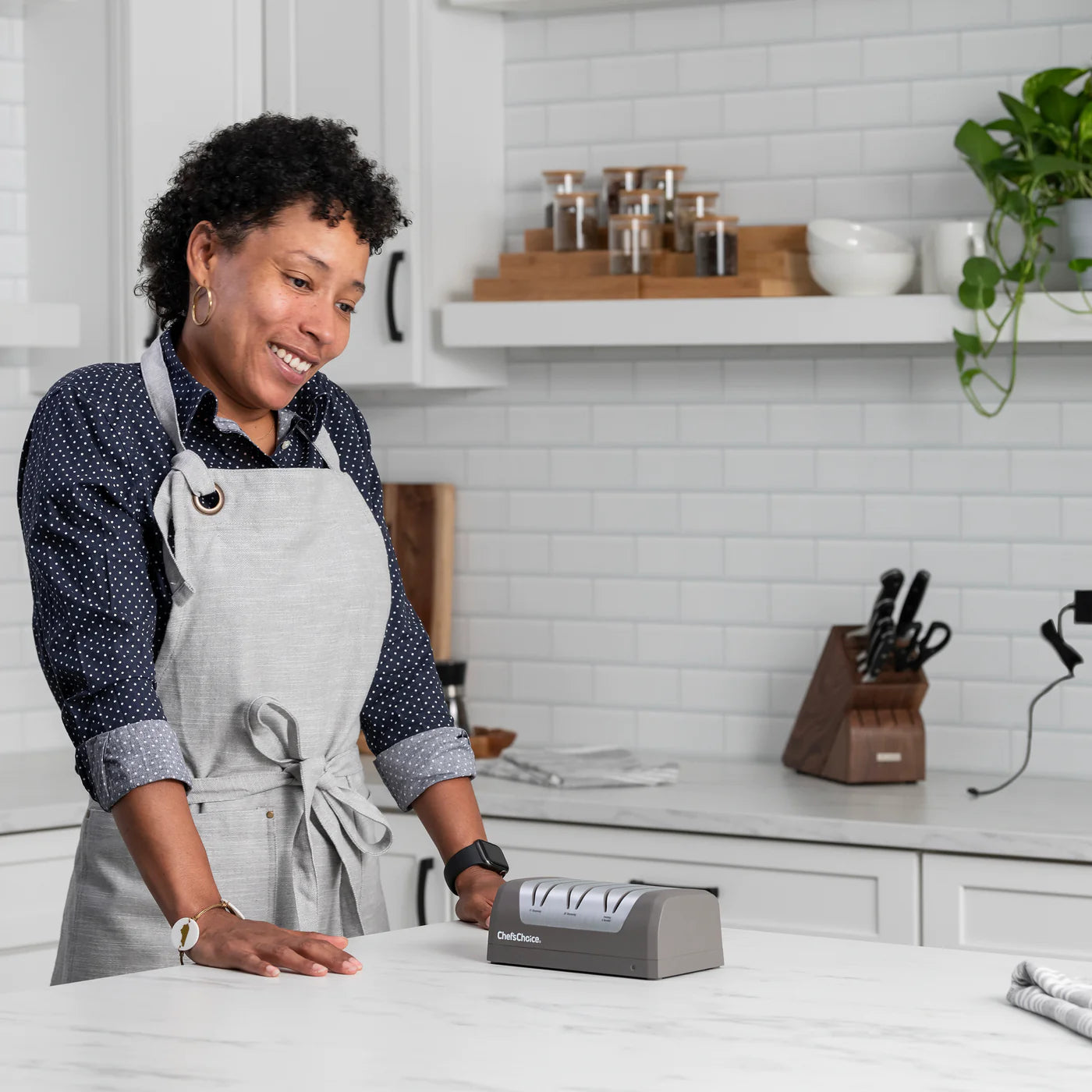 Chef’sChoice Rechargeable Angle Select DC 1520 Cordless Electric Knife Sharpener