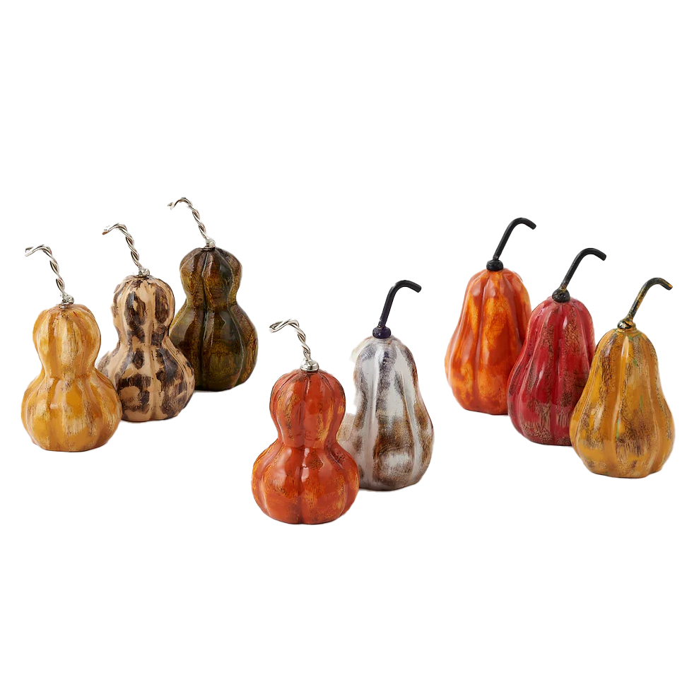 Wood Gourds – Assorted Colors – Each Sold Separately