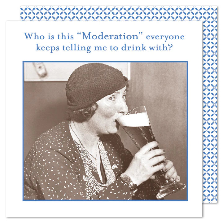Shannon Martin "Who is "Moderation" Cocktail Beverage Napkins – 20pk