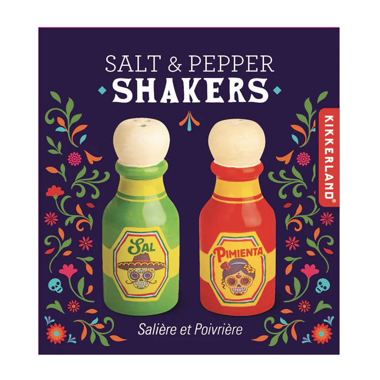 Kikkerland Hot Sauce Style Salt & Pepper Shaker Set